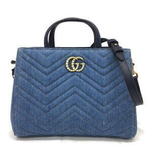 Gucci GG Marmont Shoulder Bag Tote Denim